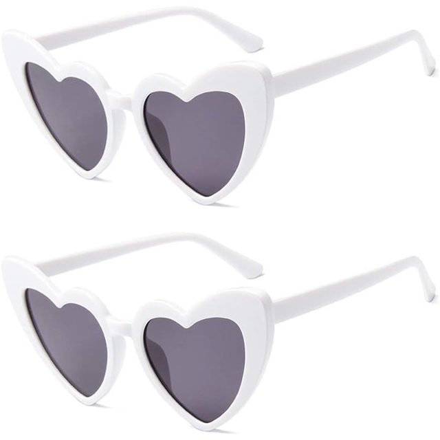 Gafas de sol con forma de corazón para mujer, gafas retro estilo ojo de gato vintage