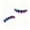 Color gradient eight tooth irregular set, variant on Hip Hop Teeth Grillz Top & Bottom Set, Fashion Costume Teeth Caps for Party Cosplay, 4 Styles Gold Silver Gray Rainbow