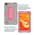 thumbnail image 4 of FIEWESEY for MatrixPad Z1/S7 7" Case,Fusion5 Tab F704Bv2 Case,Shockproof Silicone Stand Case Cover For VUCATIMES N7/HAOVM MediaPad P7/qunyiCO Y7/AEEZO Kids Tablet/AEEZO Tronpad TP701/TK701(Gray+Pink), 4 of 8