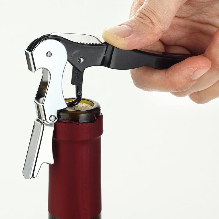 JWF Mall Red Wine Opener High Strength Corrosion-Resistant Ergonomic Handle  Foldable Rust-proof Manual 3-in-1 Bottle Opener Corkscrew with Cutter Home  Supplies 