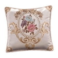 thumbnail image 4 of Funda de almohada de jacquard con estampado de flores de lujo Strade Fareast Limited cuadrada 48 cm x 48 cm, 4 of 8