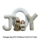 thumbnail image 3 of Nacimiento de Jesús Estatua Amor Familia Resina Letras en Inglés Adornos de Navidad Regalos, 3 of 8