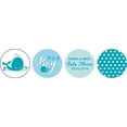 thumbnail image 2 of Darling Souvenir 190 Pcs Light Blue Baby Boy Chocolate Favor Stickers - Mini Candy Wrappers & Labels for Baby Shower, Sprinkle Party Decor, 2 of 2