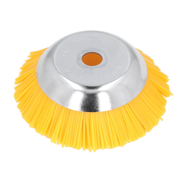 Desbrozadora de ruedas de nailon de 25 mm con cabezal de alambre de acero al manganeso y nailon de alta dureza para jardín y patio.