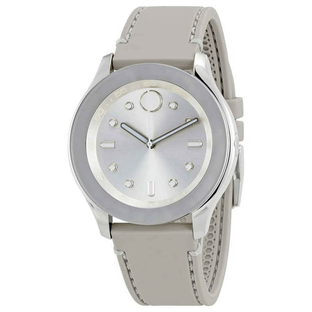 Movado Movado Women's Bold MidSized Gray Silicone 38mm Watch 3600412