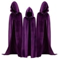 thumbnail image 6 of Fancy Cosplay Costumes Cosplay Costumes Velvet Cloak Long Hooded Cloak Halloween gift 110-130-150-170 Family-Match, 6 of 7