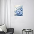 thumbnail image 3 of Timeless Elegance Blue Abstract Flower Art, Modern Canvas Prints to Elevate Your Living Room, Bedroom & Home Décor, 12x16 inches, 3 of 7