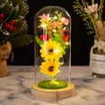thumbnail image 4 of Regalos de Navidad, simulación creativa de flores, cubierta de cristal, decoración luminosa LED, regalo del Día de San Valentín 2024, 4 of 4