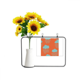 thumbnail image 1 of Cloud Rain Drip Orange Pattern Artificial Sunflower Vases Bottle Blessing Card, 1 of 3