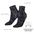 thumbnail image 6 of Rocae Copper-Gold Gloss Outline Rose for Premium Adult Socks,Comfortable, Breathable, and Durable Socks, Perfect for Everyday Wear, 6 of 7