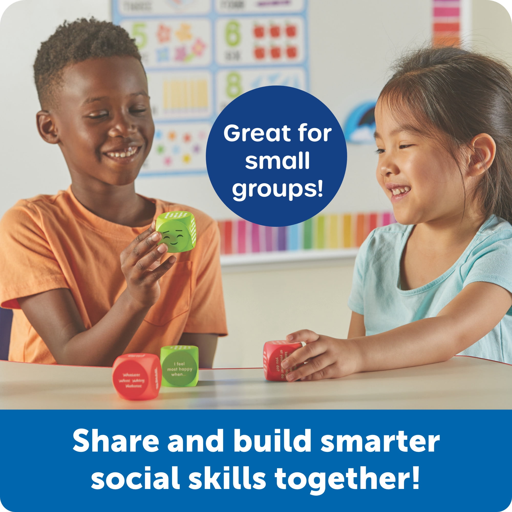 Learning Resources Conflict Resolution Cubes - Conversation Starter Cubes, Ages 5+