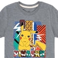 thumbnail image 3 of Pokémon - Pikachu Summer Pattern - Youth Short Sleeve Graphic T-Shirt, 3 of 5