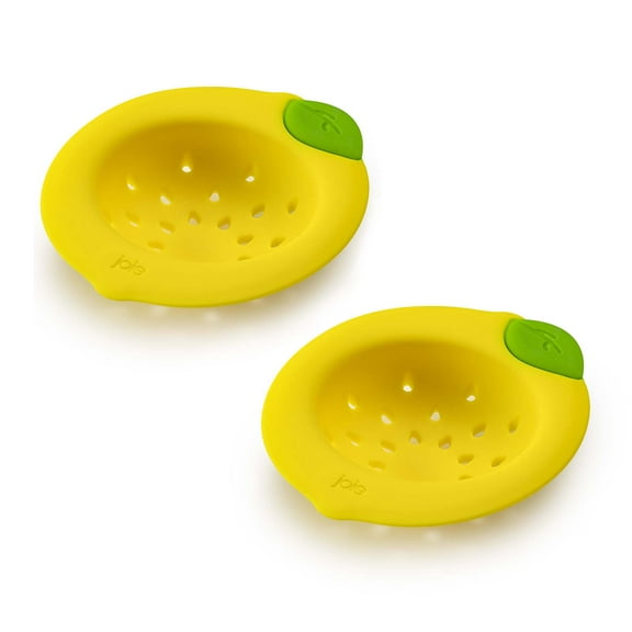Joie Lemon Kitchen Sink Strainer Basket, Non-Stick Silicone, Set of 2