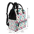 thumbnail image 2 of Fuzoiu heart Skull cute Print Diaper Bag Backpack,Baby Essentials Travel Tote,Multi function Waterproof Diaper Bag, Travel Essentials Baby Bag - Unisex, 2 of 6