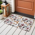 thumbnail image 4 of Bathroom Rugs 2x3 Ft, Dog Claws Non Slip Area Rugs for Kitchen Bedroom Entryway, Pet Cat Cartoon Cute Animal Bone Pawprints Washable Carpet Runner Rug Floor Mats for Bedroom Home Decor, 4 of 8