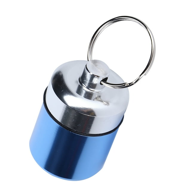 Pill Box Keychain, Portable Waterproof Medicine Box, Medicine Case Medicine Bottle Container Mini Pills Case Holder for Swimming Pool Sauna Outdoor Travel Camping Travel