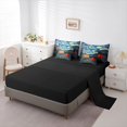 thumbnail image 5 of Erosebridal Cartoon Camping Car Bedding Comforter Set 7-Piece for Girls Boys,Teens Starry Sky King Bedding Sets,Black Reversible,Ultra Soft Home Decor, 5 of 6