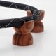thumbnail image 4 of Soporte de alambre de madera de rosa de alta fidelidad, soporte de línea, soporte de cable, soporte de bandeja de cable, almohadilla de pie amortiguadora, almohadillas para pies, 4 of 8