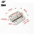 thumbnail image 2 of 2Pcs Detachable Hinge Slip Joint Flag Lift Off Detachable Door Stainless Steel, 2 of 9