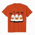 thumbnail image 6 of Towmus Women Halloween Shirt Ghost Reading Books Graphic Crew Neck Short Sleeve T-Shirts Tops, 6 of 7