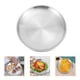 thumbnail image 4 of Bandeja de acero inoxidable de una sola capa, plato para comida, plato para barbacoa duradero, 1 unidad, 4 of 5