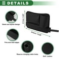 thumbnail image 4 of Organizador de Relleno de Espacio para Asiento de Coche Unique Bargains con Soporte para Vaso Lado del Pasajero de Cuero Sintético Negro, 4 of 6