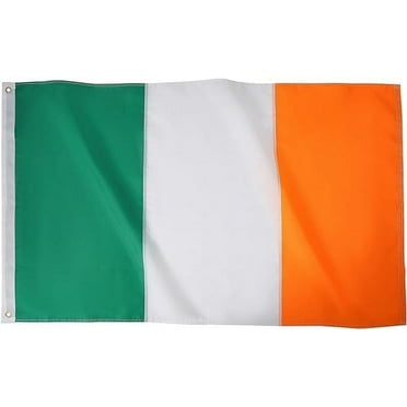 Ireland Flag Irish Outdoor Flag 4X6 Sewn Stripes Large Flags Heavy Duty Outdoor Vivid Color Fade-resistant