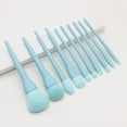 thumbnail image 1 of 10pcs Candy Color Makeup Brush Set, Soft Brush, Beginner's Full Set Of Makeup Tools(blue), 1 of 1