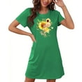 thumbnail image 4 of WJHWSX Nightgowns for Women,Womens Nightgown,Comfort Fit,Moisture Wicking,Printed,Green,XL, 4 of 5