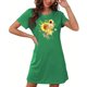 thumbnail image 4 of Camisón corto de mujer, vestido de largo medio con estampado de moda, camisón corto extragrande de mujer, camisón de manga corta con estampado de pecho a la moda, camisón de mujer, 4 of 5