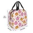 thumbnail image 2 of Rateoe Fall 70s Groovy Hippie 1 Pattern Insulated Lunch Bag with Thick Aluminum Foil Lunch Tote Bag with Front Pocket for Men and Women, Ideal for Work, School, Picnics, and Travel, 2 of 5