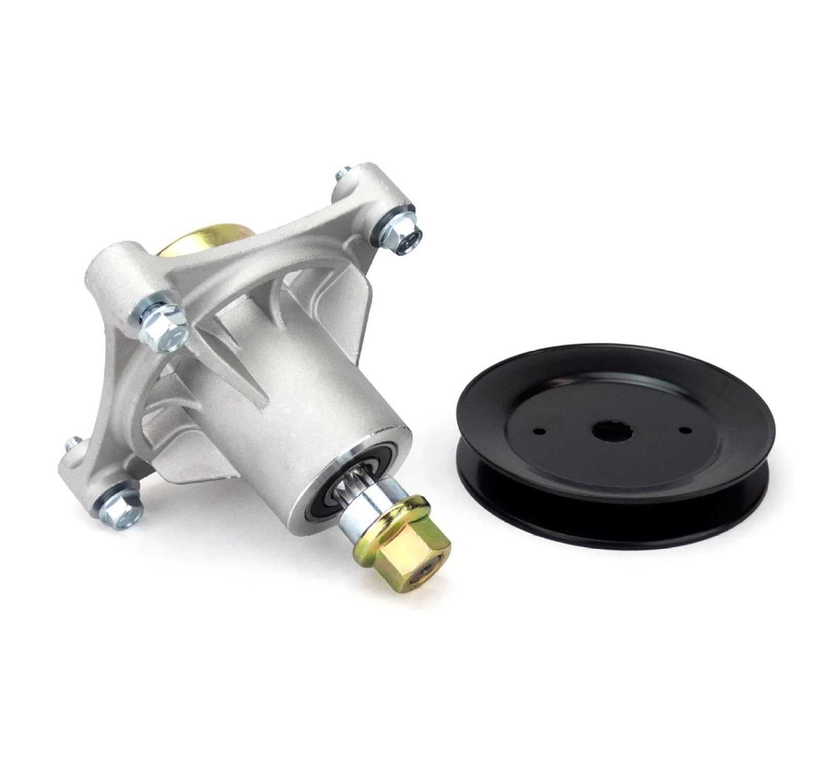 Hustler Spindle Assembly & Pulley 931741 604214 Replacement - 34-52 Inch Decks - Zero Turn Mower Parts