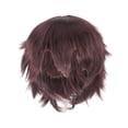 thumbnail image 4 of Peluca de disfraz práctica en capas con púas, moda de anime, básica, regalo, ligera, para cosplay Marron oscuro, 4 of 9
