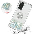 thumbnail image 3 of for Xiaomi Redmi Note 11 4G Glitter Case with Ring Holder, Bling Sparkle Floating Liquid Soft TPU Cushion Fashion Clear Case Cover for Xiaomi Redmi Note 11 4G/Redmi Note 11S  Silver, 3 of 14