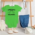 thumbnail image 3 of This Baby Loves Grandma Two Thumbs Romper Boys or Girls Infant Baby Brisco Brands 12M, 3 of 6