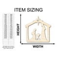 thumbnail image 2 of Unfinished Wood Nativity Scene Silhouette 30" / 1/4", 2 of 3