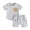 Grey, variant on Toddler Boy Clothes Summer Outfits Teen Boy Clothes Boys Outfits 2PCS Short Sleeve T Shirt and Shorts Boys Summer Clothes Set 12-18 Months (AG,12-18 Months)