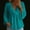 Blue plus size boho tops a1, variant on Women Plus Size Fall Long Sleeve V Neck Ruffle Blouse Casual Loose Boho Tunic Tops Solid Basic Pullover Shirts for Vacation Work, Brown 2XL