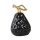 thumbnail image 3 of Estatua de pera, colección de adornos de arte moderno, artesanías, figura de cerámica, escultura de fruta Negro, 3 of 9
