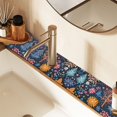 thumbnail image 2 of Yayeee Faucet Mat for Kitchen Sink 14.7" Diatomite Long Splash Guard Pad, Pink Christmas Splendor, 2 of 7