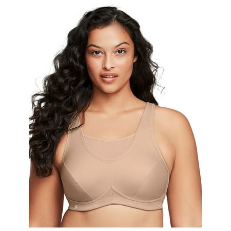 

Glamorise Full Figure Plus Size No-Bounce Camisole Sports Bra Wirefree #1066