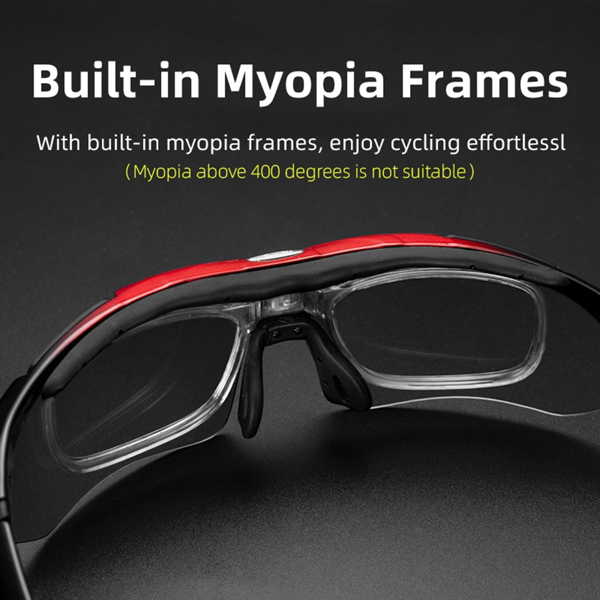 ROCKBROS Cycling Sunglasses Polarized Sports Bicycling Glasses UV400 Protection Outdoor 5 lenses