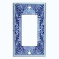 thumbnail image 5 of Metal Light Switch Plate Cover Elegant Blue Grape Vine Damask Frame FRA050, 5 of 13