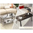 thumbnail image 3 of EDTara 31.5 Inch Coffee Table with 2-Tier Storage, Modern Industrial Rectangular Living Room Table, Compact MDF & Particle Board Build, Durable & Easy Assembly, Ideal for Apartments & Offices, Gray, 3 of 8