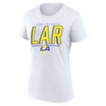 thumbnail image 2 of Women's Fanatics White Los Angeles Rams Cheerleader T-Shirt, 2 of 3