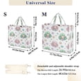 thumbnail image 3 of Corduroy Tote Bag for Women Shoulder Handbags Fashion Ladies Purses Satchel Messenger Bags Cute Mermaid Pattern M, 3 of 8