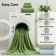 thumbnail image 2 of Beartech 4 Pack Microfiber Bath Towels Set - 2 Bath sheet,Soft, Highly Absorbent, Quick Dry & Less Lint Shower towel for Bathroom, Hotel-Olive, 2 of 7