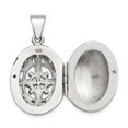 thumbnail image 2 of Sterling Silver Polished Filigree 17mm Oval Locket - 4.8 Grams, 2 of 2