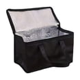 thumbnail image 2 of Roiihwy Insulated Reusable cooler bag for Frozen Foods Cold Storage, Travel Cooler Shopping Transport Hot Food Delivery, Collapsible Insulated Bags, Black, 2 of 6