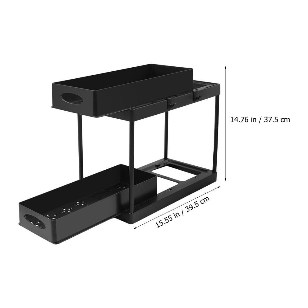 FRCOLOR  Cabinet Shelf under Sink Rack Pull Out Drawer Kitchen Ware Organizer Office